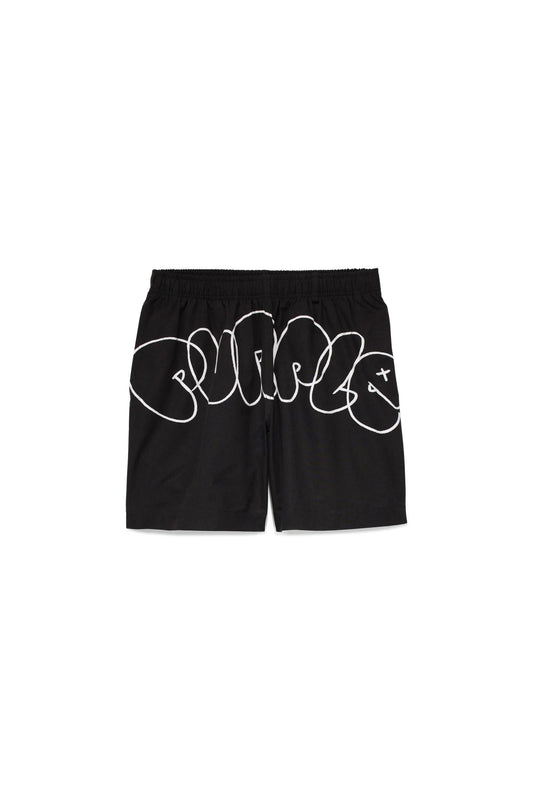 PURPLE BRAND P504 All Around Puff Black Beauty Shorts - Gravity NYC