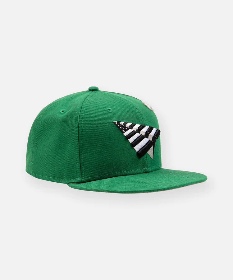 PAPER PLANES KELLY GREEN CROWN 9FIFTY SNAPBACK HAT