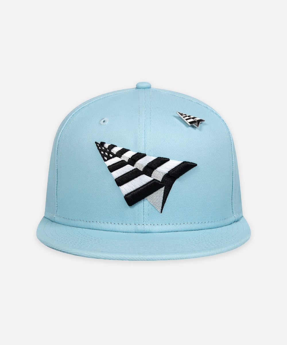 PAPER PLANES Powder Blue Crown 9FITY Snapback Hat - Gravity NYC
