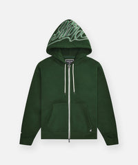 PAPER PLANES Cursive Zip Hoodie