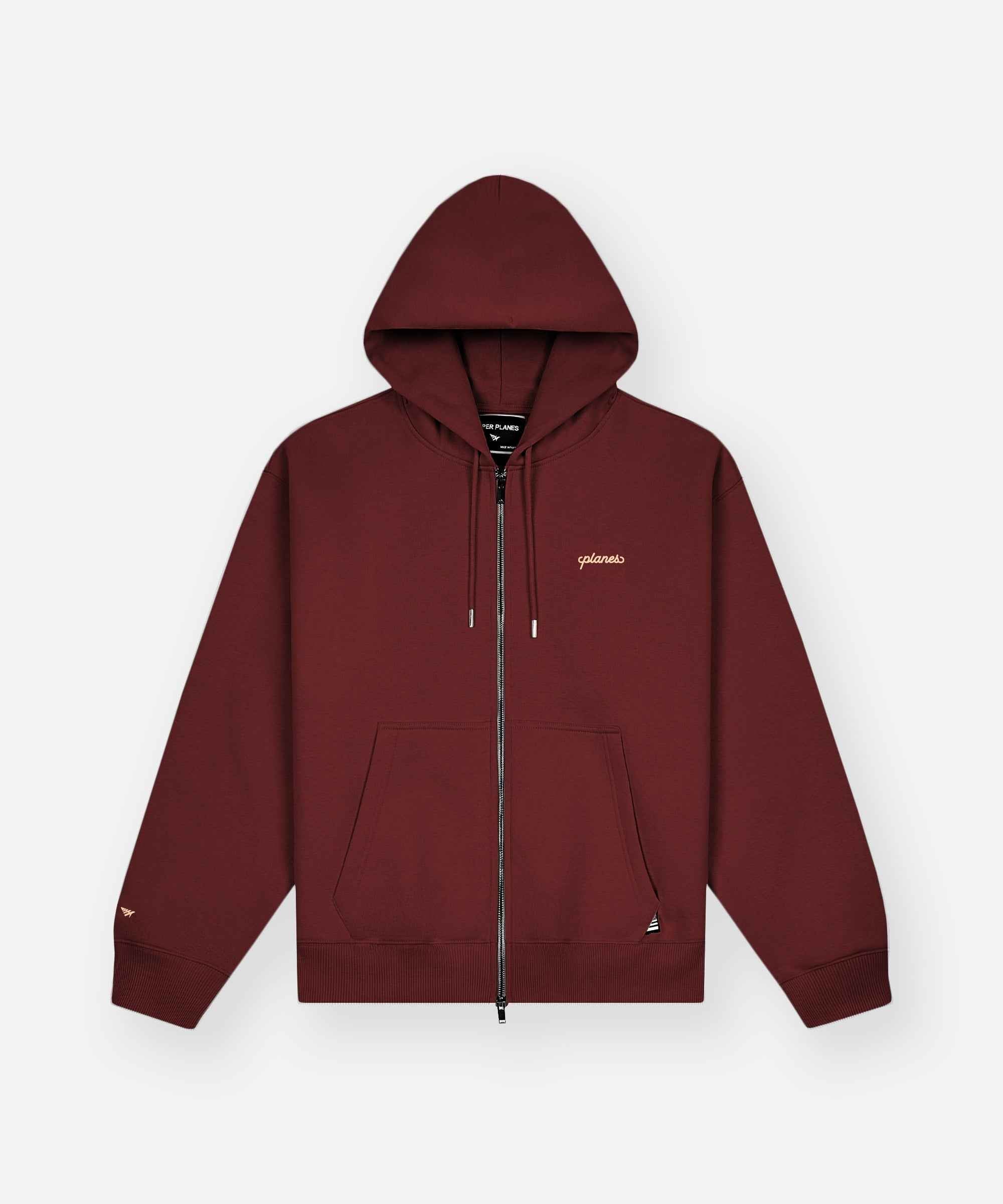 PAPER PLANES Script Weld Zip Up Hoodie