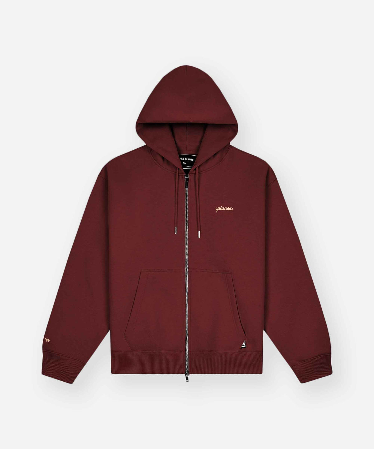 PAPER PLANES Script Weld Zip Up Hoodie