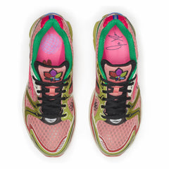 SAUCONY x Jae Tips ProGrid Triumph 4 Sneakers 'Virginia Creeper' Peach/Leaf - Gravity NYC