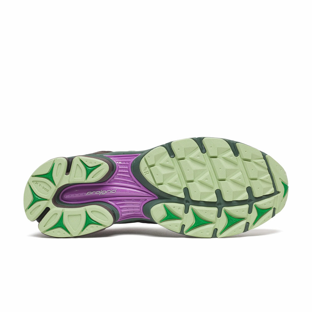 SAUCONY x Jae Tips ProGrid Triumph 4 Sneakers 'Perilla' Violet/Earth - Gravity NYC