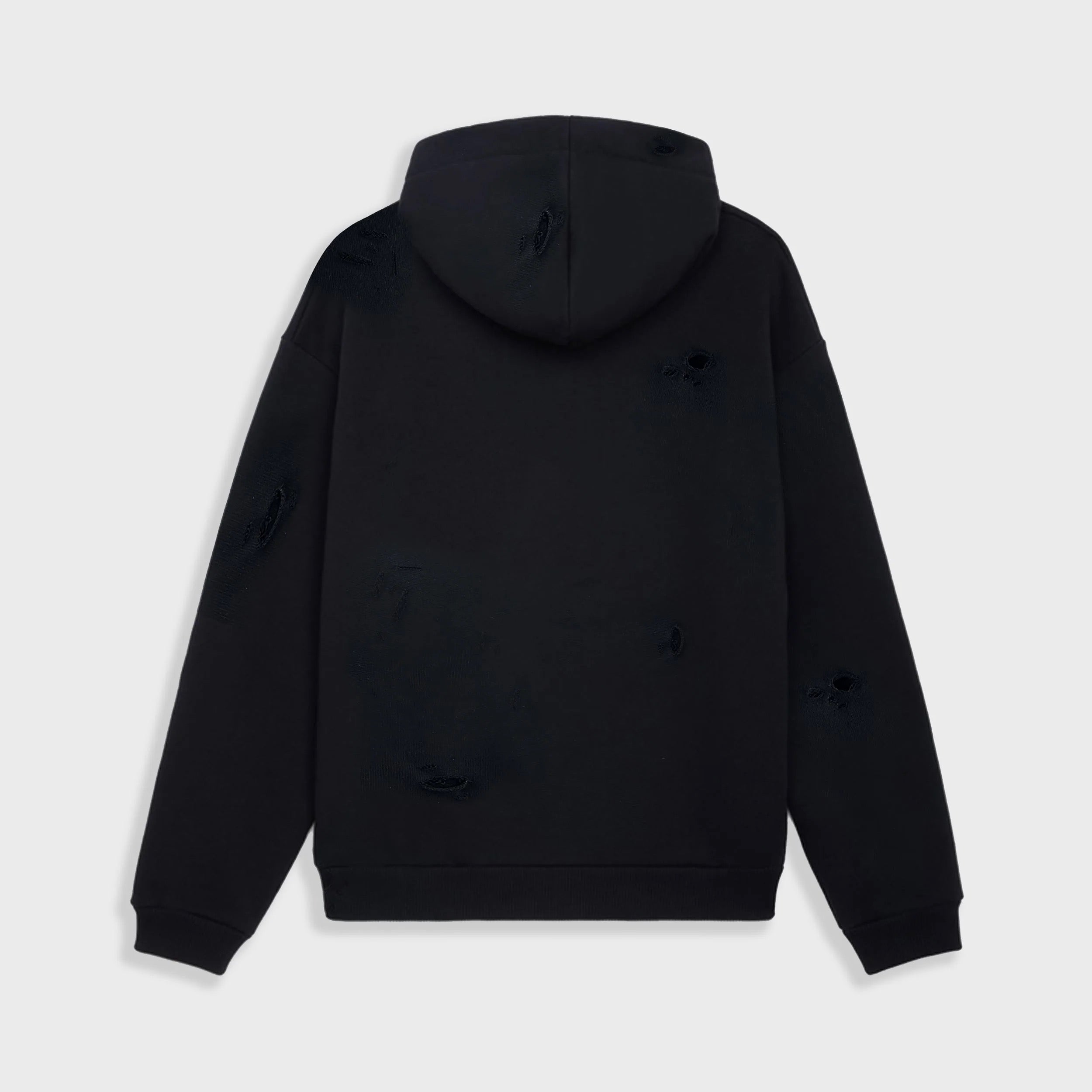 REDHOUSE RIPPED BLACK HOODIE Gravity NYC