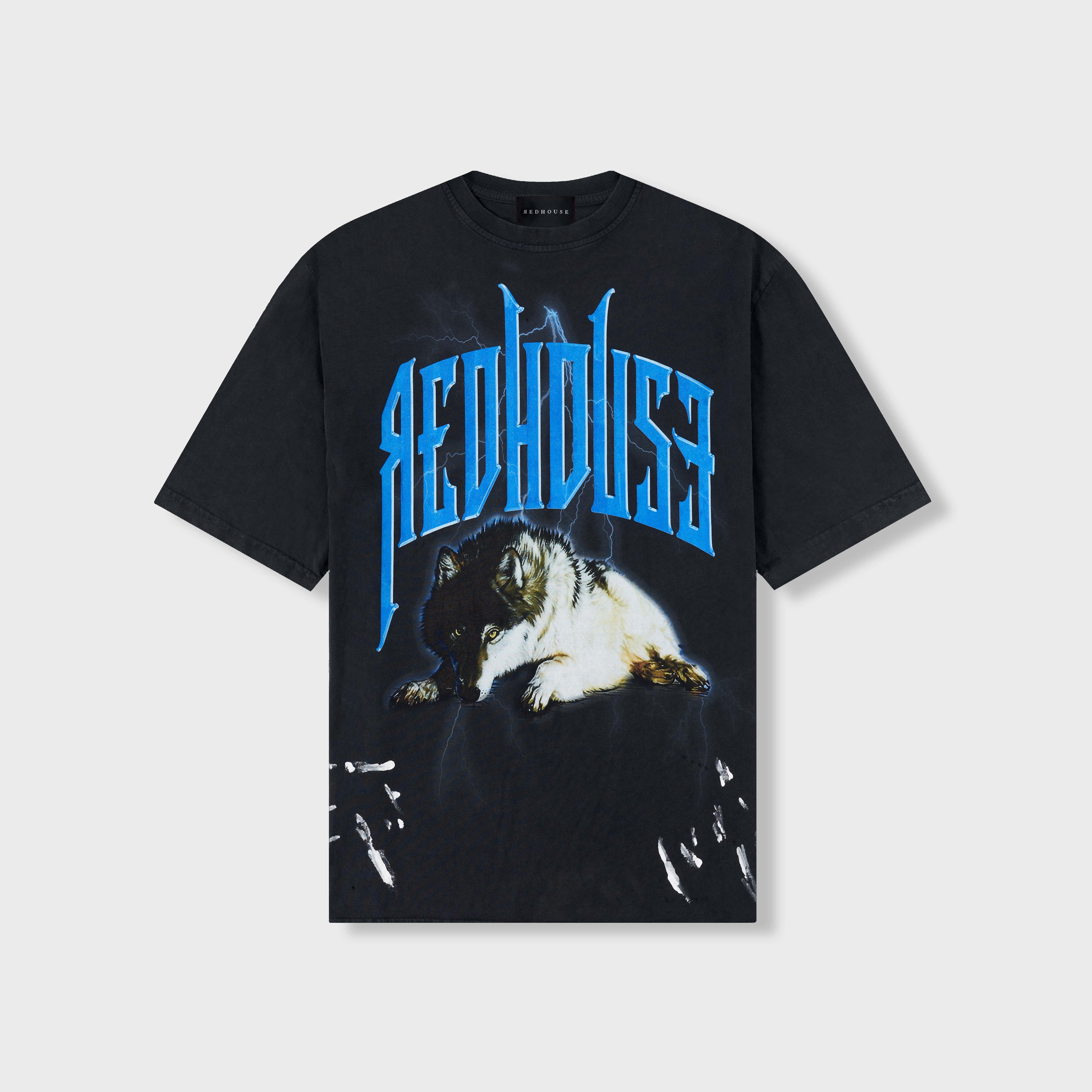 REDHOUSE THUNDER WOLF TEE Gravity NYC