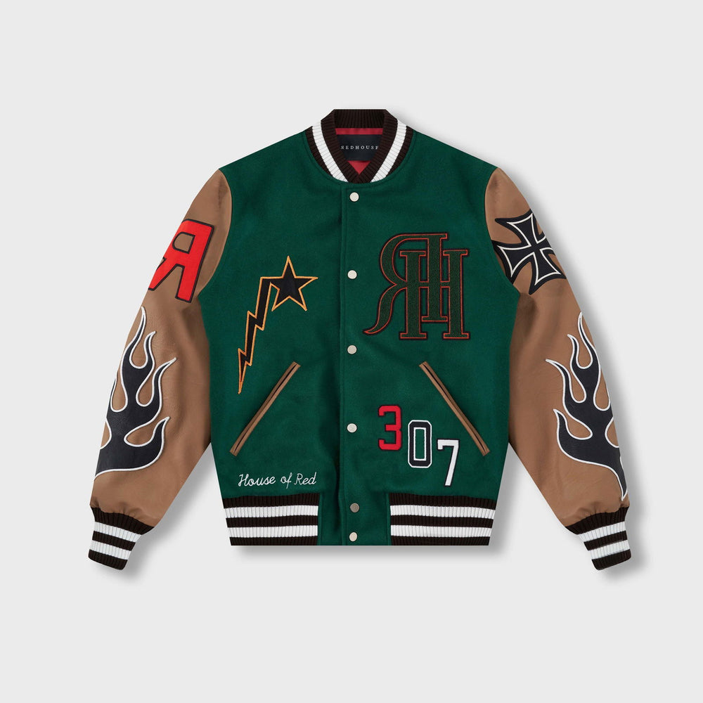 REDHOUSE Les Garcons Rouges II Varsity Jacket - Gravity NYC