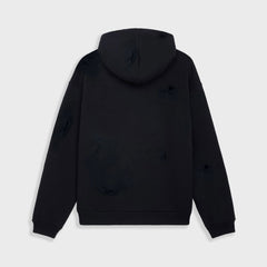 REDHOUSE Ripped Black Hoodie