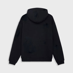 REDHOUSE Ripped Black Hoodie - Gravity NYC