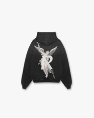 REPRESENT Archangel Hoodie Stained Black Gravity NYC