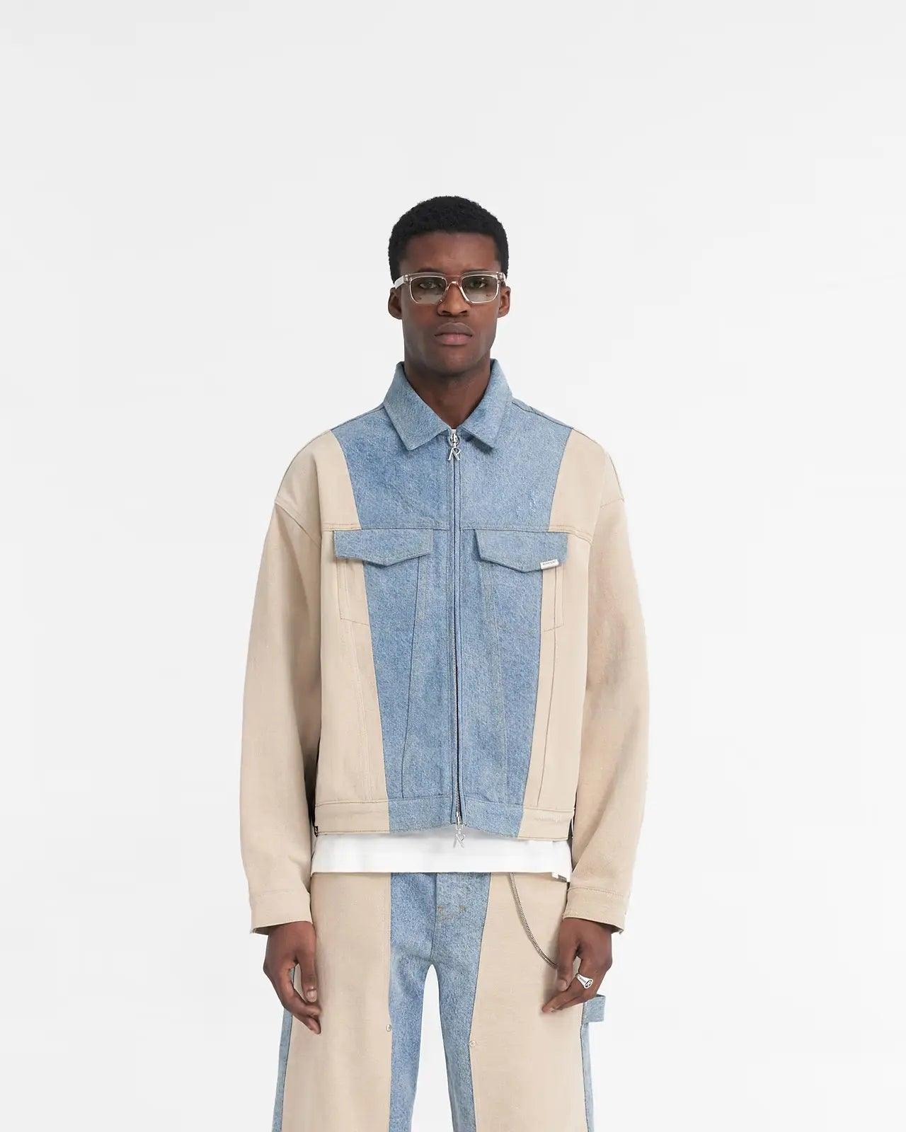 REPRESENT R4 COLOUR BLOCK DENIM JACKET Gravity NYC