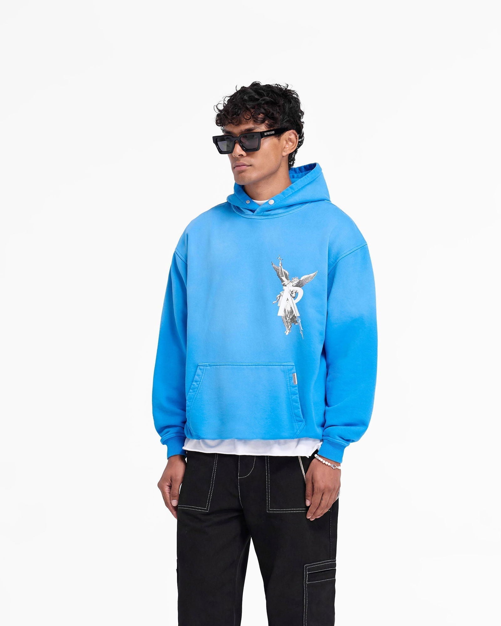 REPRESENT Archangel Hoodie Electric Blue - Gravity NYC