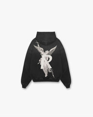 REPRESENT Archangel Hoodie Stained Black - Gravity NYC