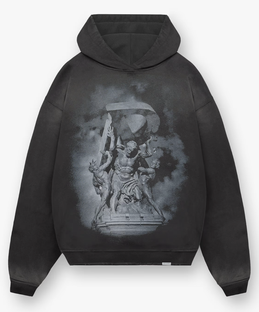 REPRESENT Atlas Hoodie Black Gravity NYC