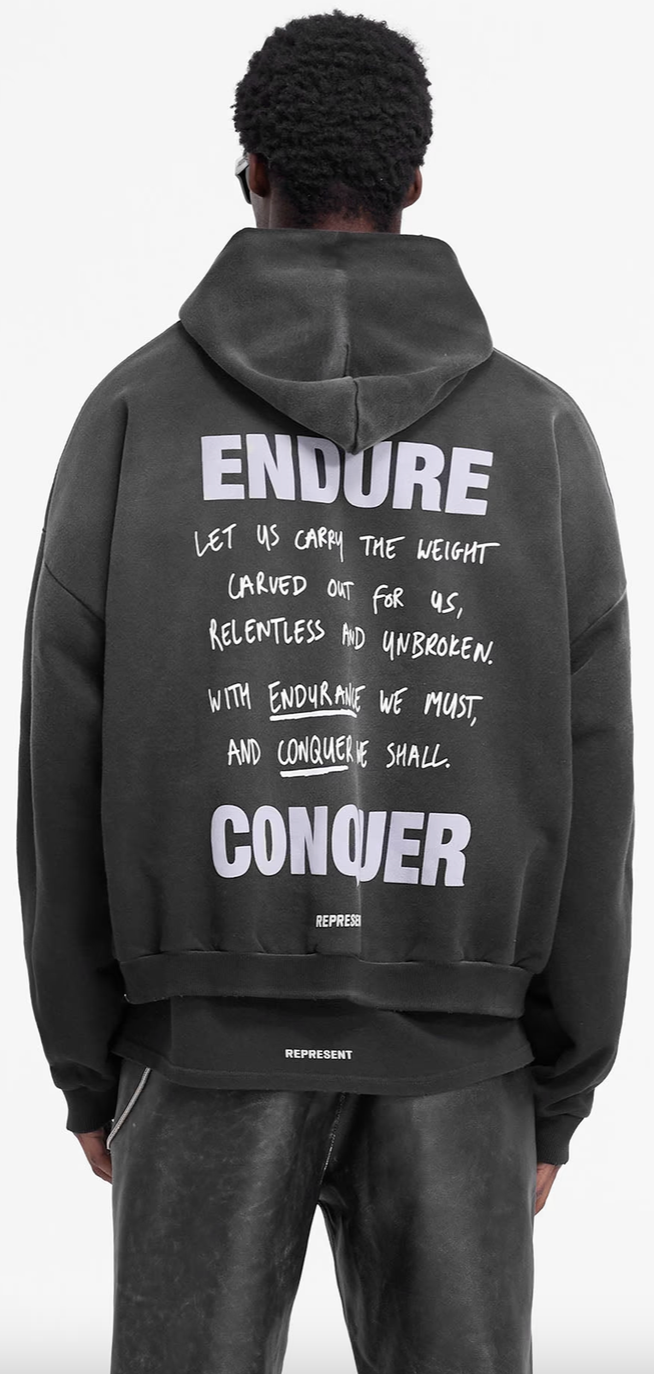 REPRESENT Atlas Hoodie Black - Gravity NYC