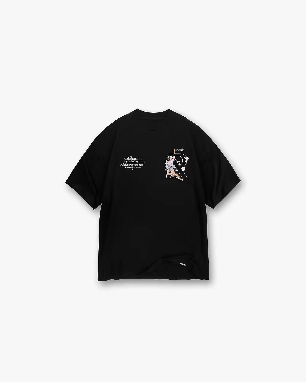 REPRESENT Hermes T-Shirt Black - Gravity NYC