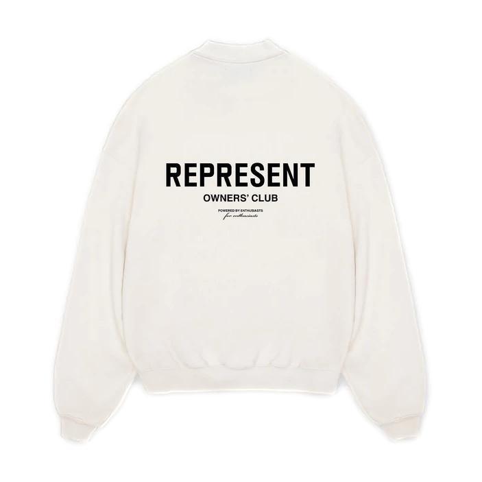 REPRESENT Owners Club Sweatshirt White Gravity NYC