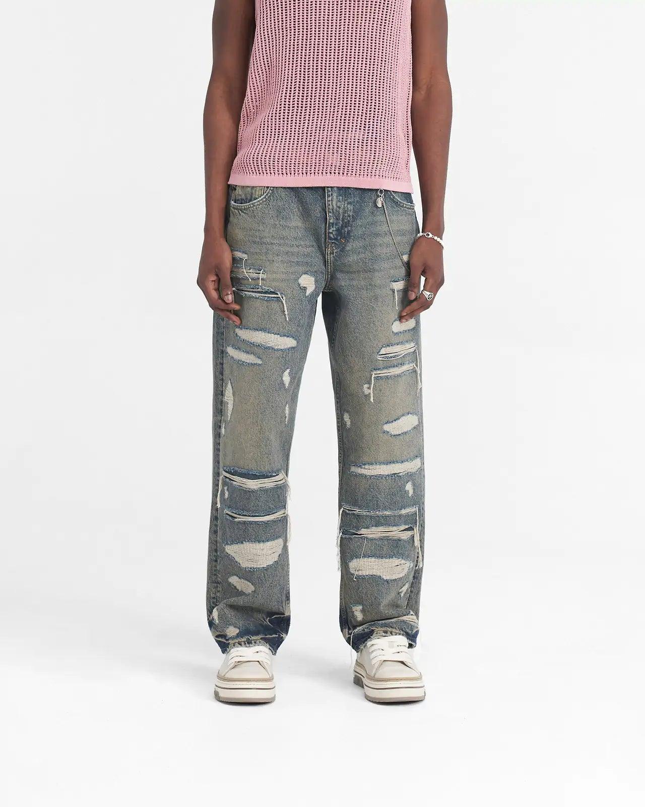 REPRESENT R3D Double Destroyer Baggy Denim