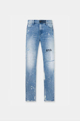 RTA Clayton Jean Distressed White Paint Gravity NYC