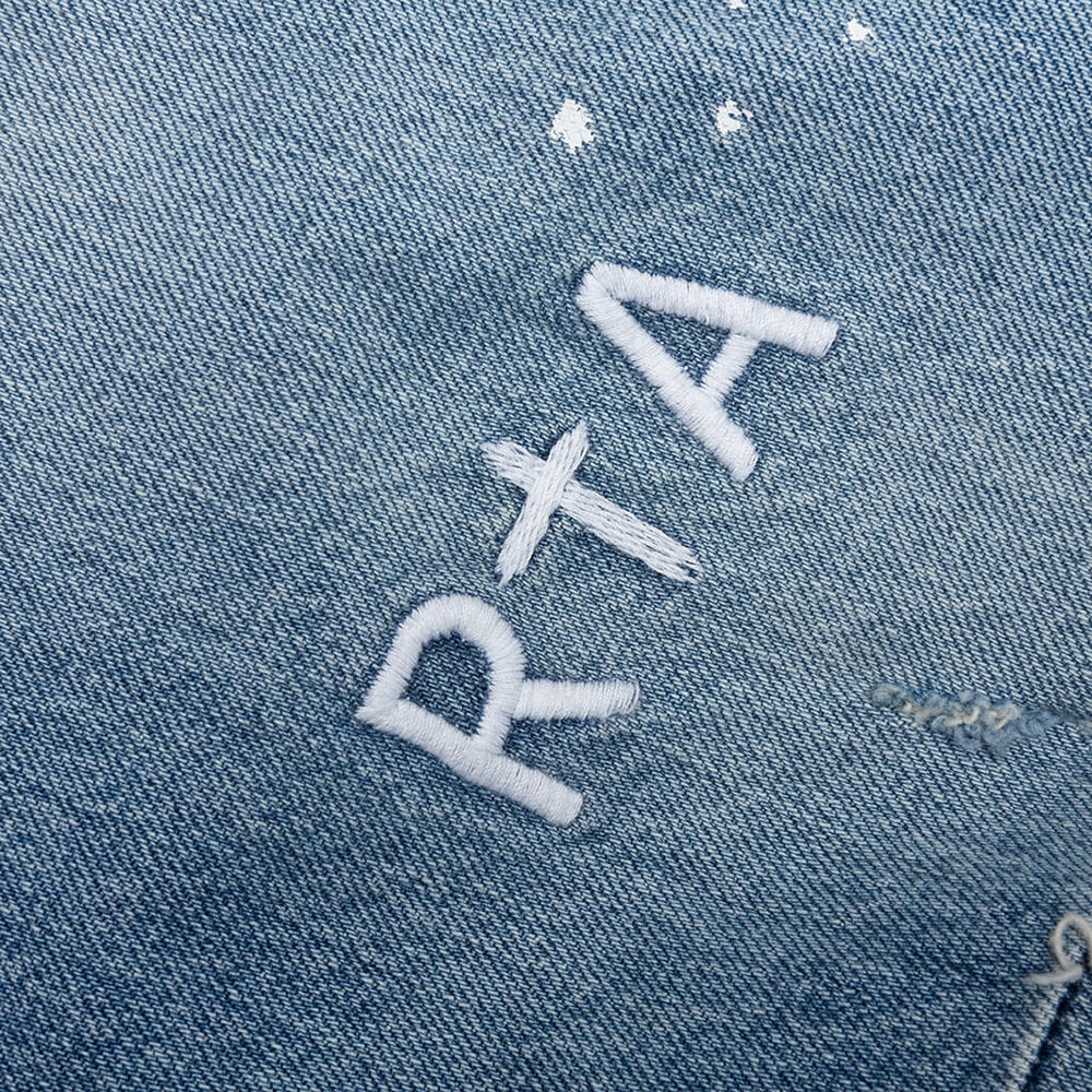RTA Clayton White Paint Distressed Jeans - Gravity NYC