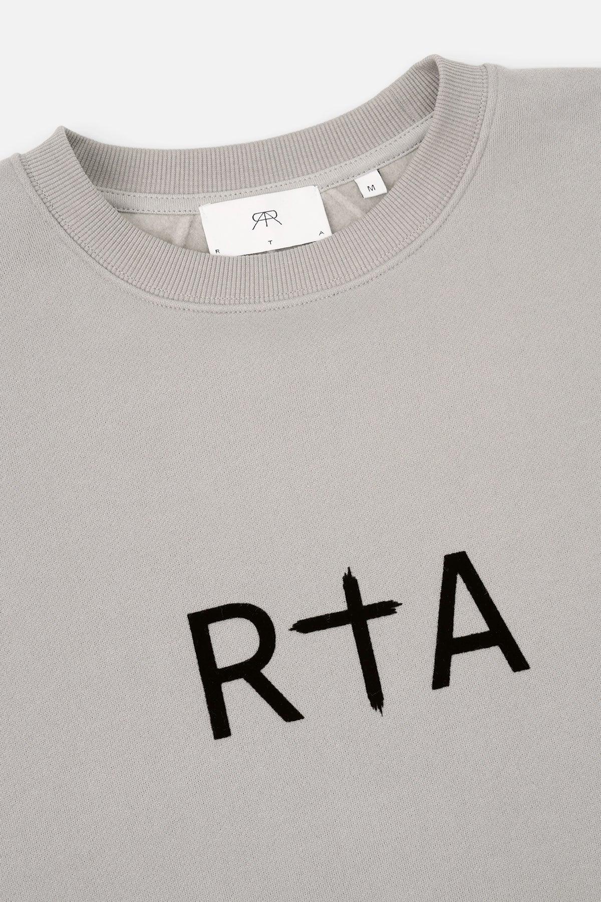 RTA Crewneck Sweatshirt Dove Grey Gravity NYC