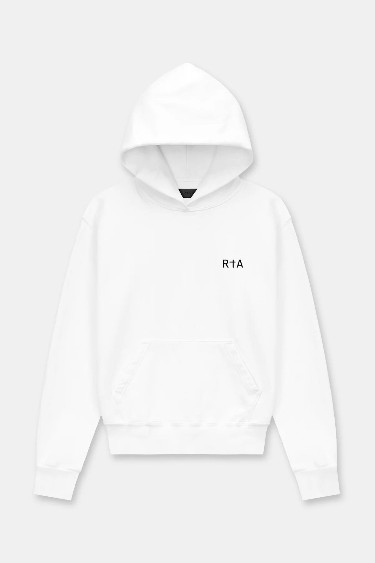 RTA Dion White-Black Cross Hoodie Gravity NYC