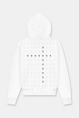 RTA Dion White-Black Cross Hoodie Gravity NYC