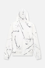 RTA Dion White Paint Collegiate Script Hoodie Gravity NYC