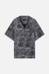 RTA George Black and White Paisley Shirt Gravity NYC