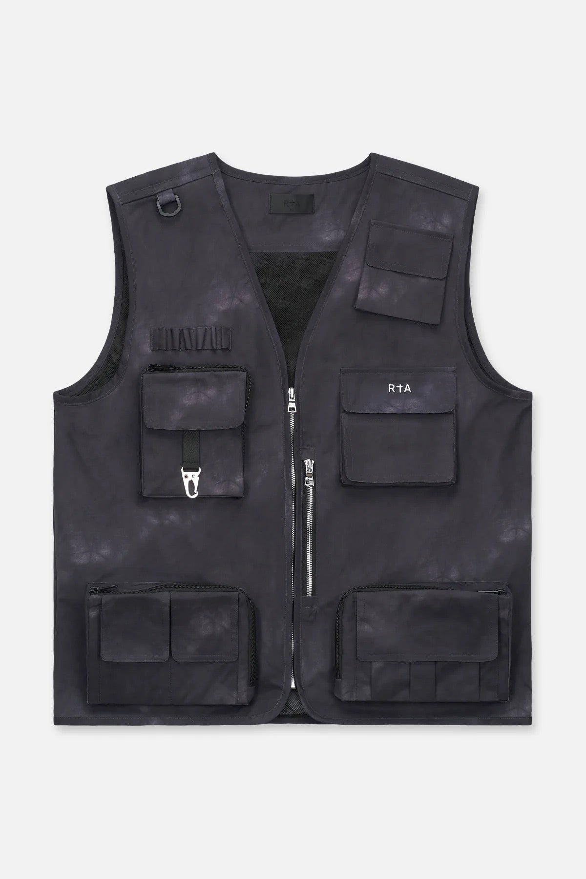 RTA Ibra Utility Vest | Black Marble Gravity NYC