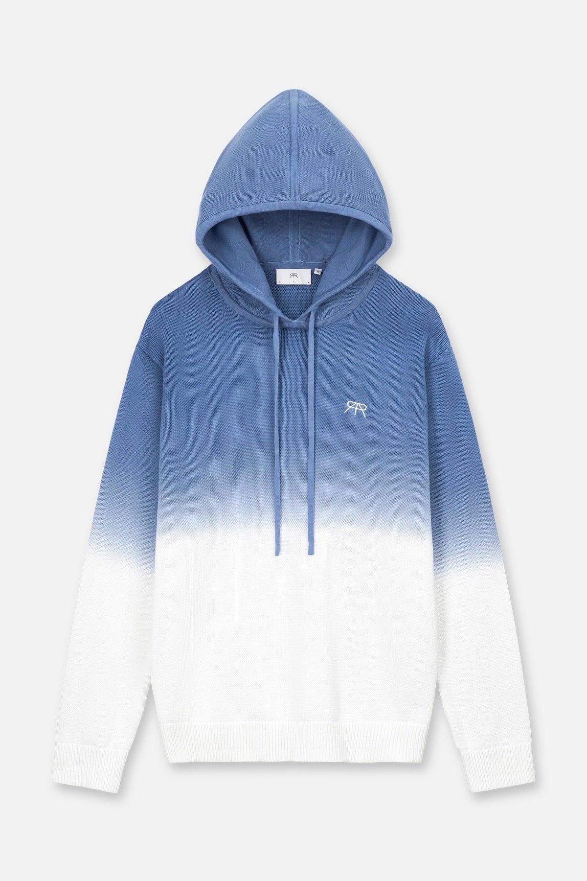 RTA Knit Hoodie | Blue Gradient Gravity NYC