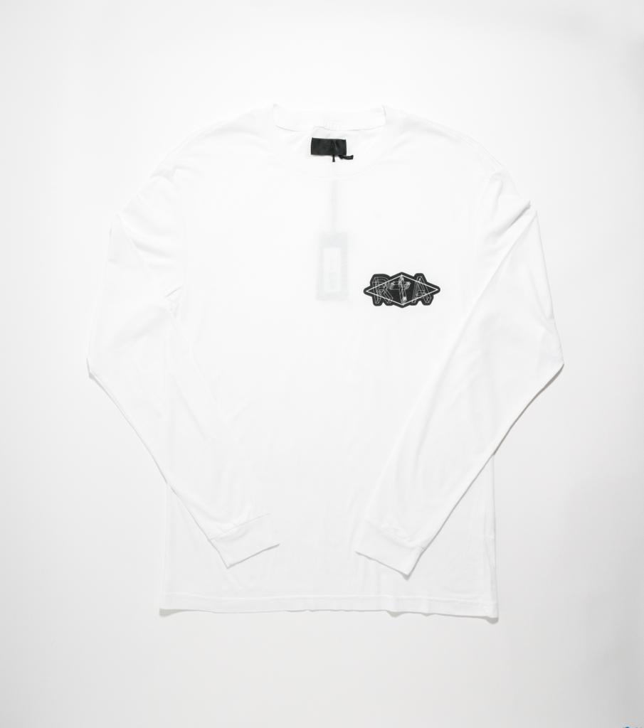 RTA Lawrence White Palm Tree Long Sleeve T-Shirt Gravity NYC