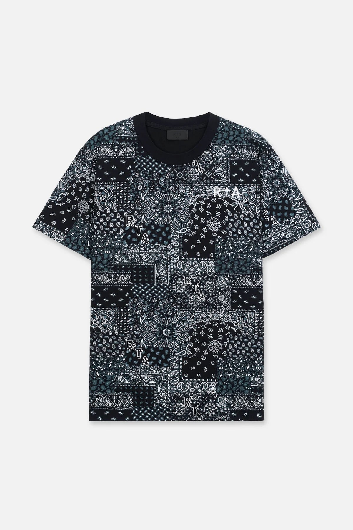 RTA Liam Black Bandana T-Shirt Gravity NYC