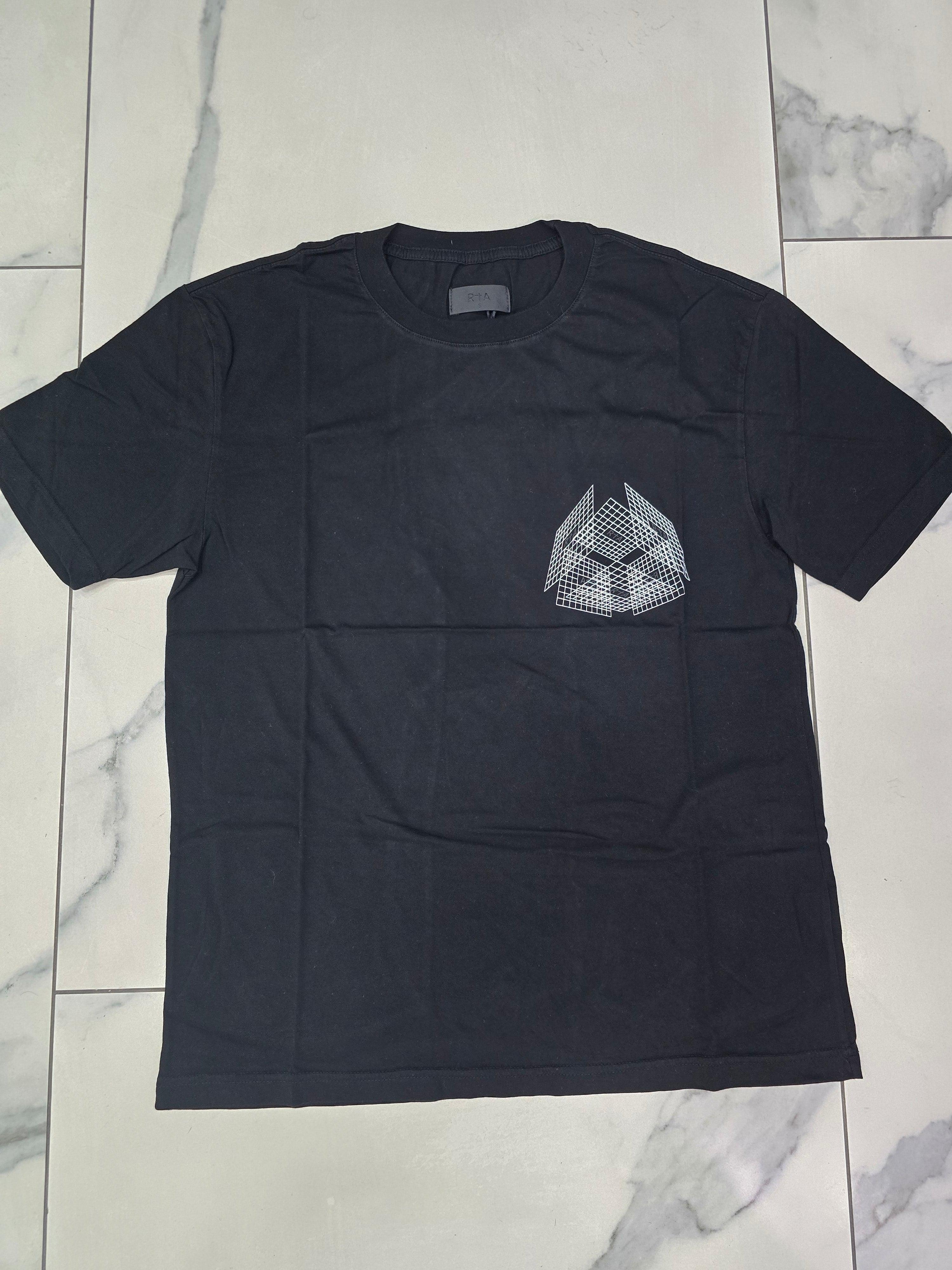 RTA Liam Black Three Logos T-Shirt Gravity NYC