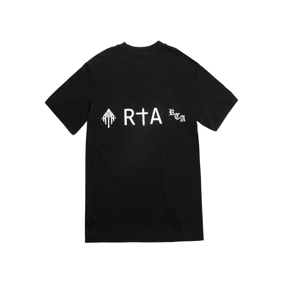 RTA Liam Black Three Logos T-Shirt Gravity NYC