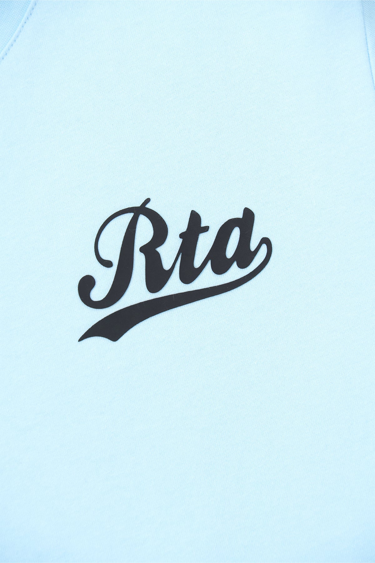 RTA Liam Light Blue Collegiate Script Tee Gravity NYC