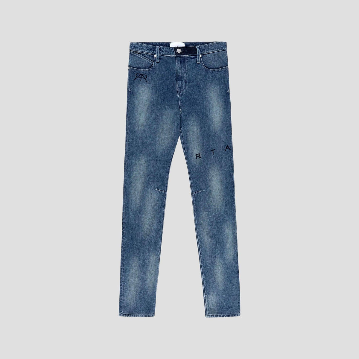 RTA Slim Fit Medium Blue Logo Jeans Gravity NYC