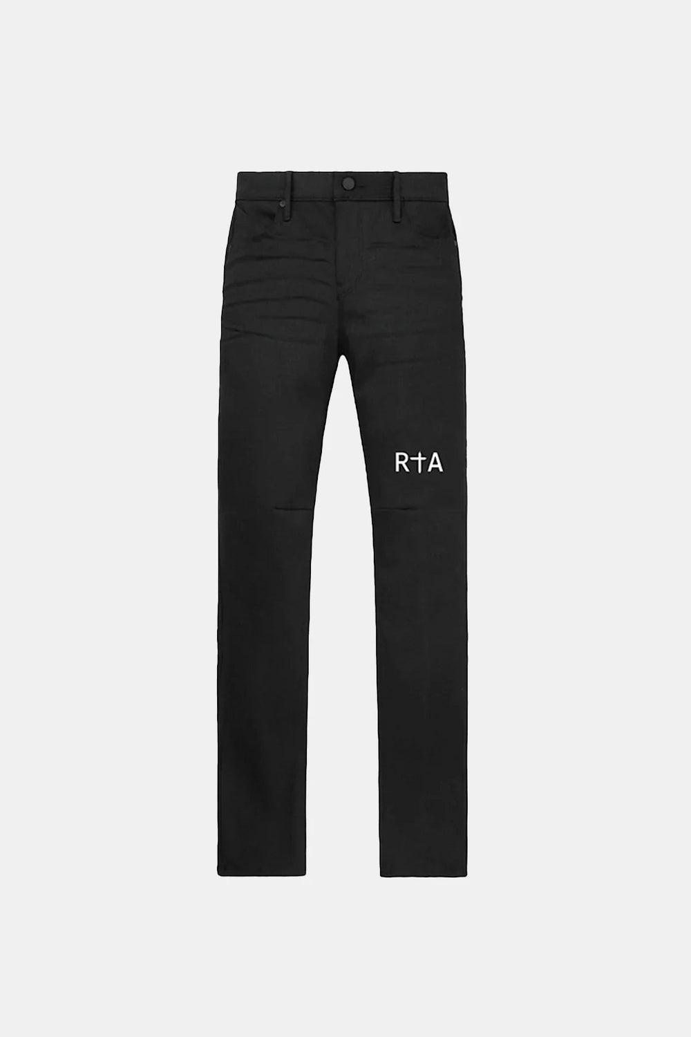 RTA Bryant Black-White Long Cross Jeans - Gravity NYC