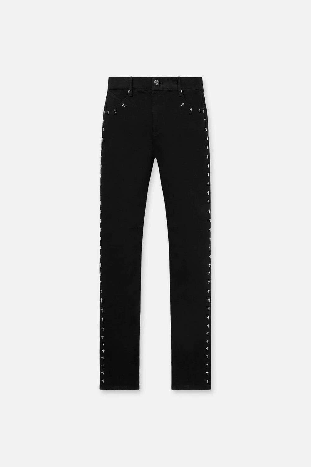 RTA Bryant Black Cross Jeans - Gravity NYC