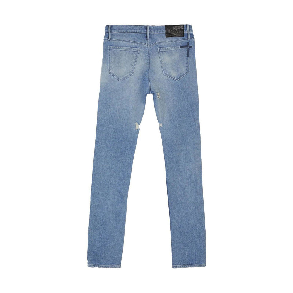 RTA Bryant Medium Blue Distressed Jeans - Gravity NYC