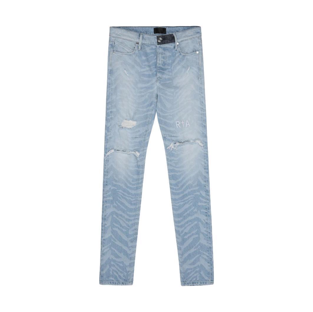 RTA Bryant Medium Blue Zebra Jeans