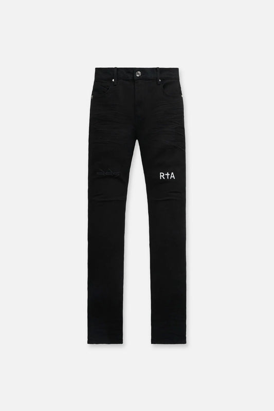 RTA Bryant Skinny Jean Black DDG - Gravity NYC