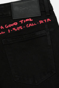 RTA Bryant Skinny Jean Black RLD Artistic