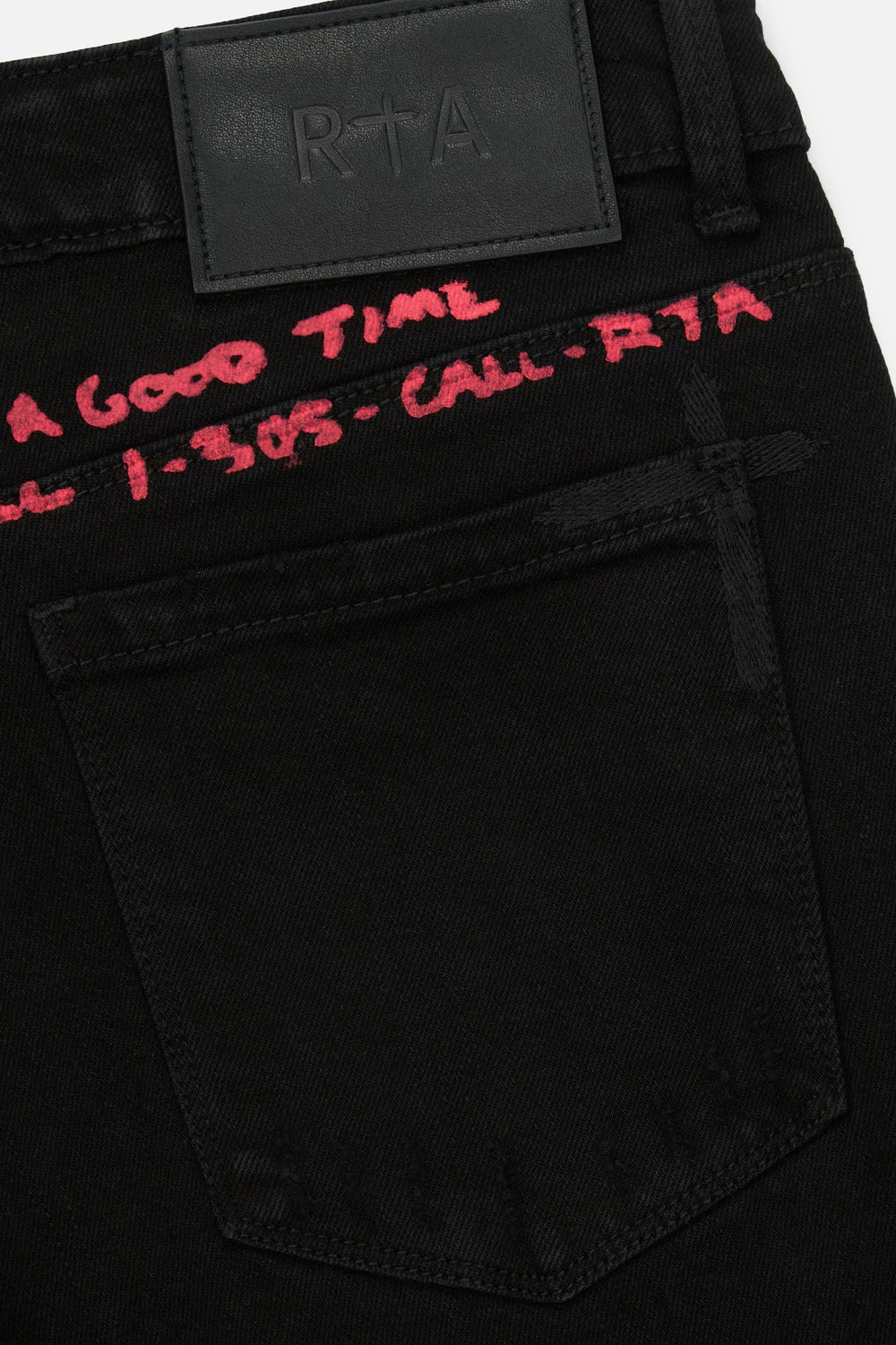 RTA Bryant Skinny Jean Black RLD Artistic - Gravity NYC