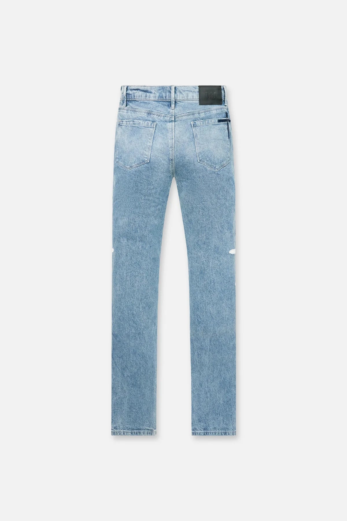 RTA Bryant Skinny Jean Blue Cross Patches Gravity NYC