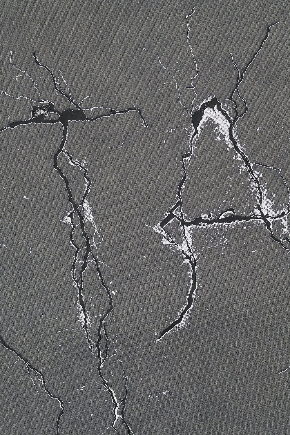 RTA Charles Sweatshirt Stone Cracked Logo - Gravity NYC