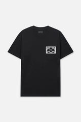 RTA Colin Oversized Tee Black Stamp Logo Gravity NYC