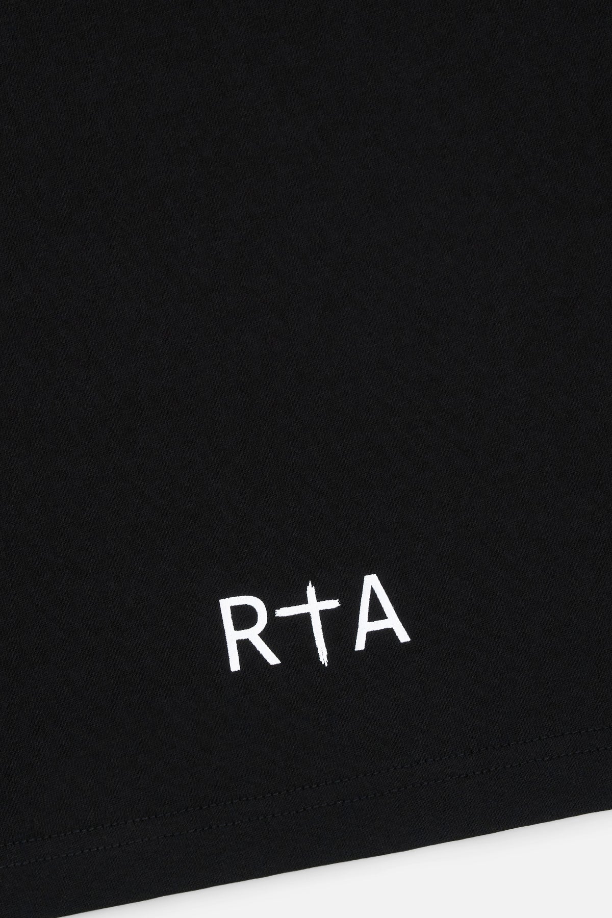 RTA Colin Oversized Tee Black Stamp Logo Gravity NYC