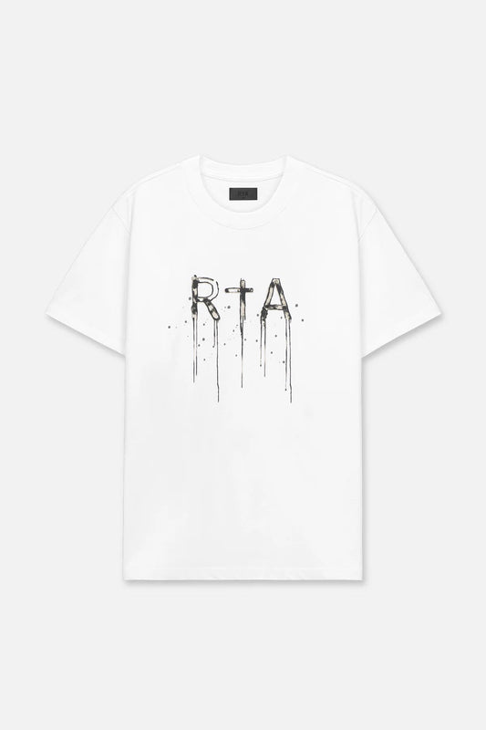 RTA Colin White Watercolor Tee - Gravity NYC