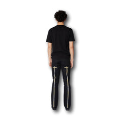 RTA Denis Mini Flare Matte Black Jeans - Gravity NYC